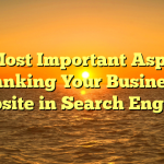 The Most Important Aspect of Ranking Your Business Website in Search Engines